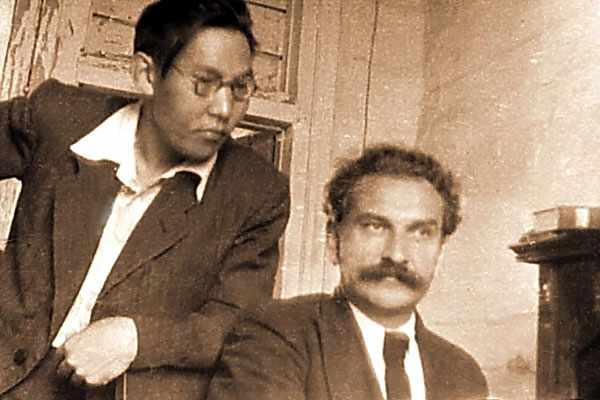 Захар Винокуров с Василием Александровичем Супруненко. 1951 год
