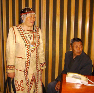 Октябрина Наумова и Савей - эвенкийский шаман